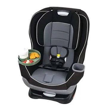 Travel Tray Round, USA Made Easily Convert Your existing Cup Holder to a Tray and Cup Holder for use in a Car Seat, Booster, Stroller, Golf Cart and Anywhere You Have a Cup Holder! - Moss Green