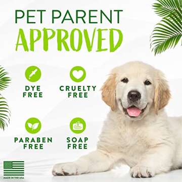 TropiClean Deodorizing Cat & Dog Shampoo for Smelly Dogs, Cats, Puppies, and Kittens, Powerful Odor Control, Coconut Scent, Made in the USA, 20oz.