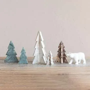 Elegant Marble Polar Bear Decor for Home Styling