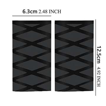 YehVeh 4 Pack Motorcycle Hand Grips Cover Protector Universal Non-Slip Non-Sticky Heat Shrink Motorcycle Grips Wrap Sleeve for Dirt Bike Street Bike Motorbike Handlebar Hand Heated Handle Grips