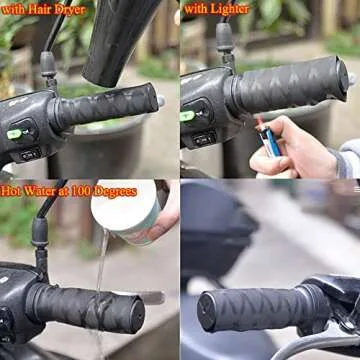YehVeh Non-Slip Motorcycle Hand Grips for Ultimate Comfort
