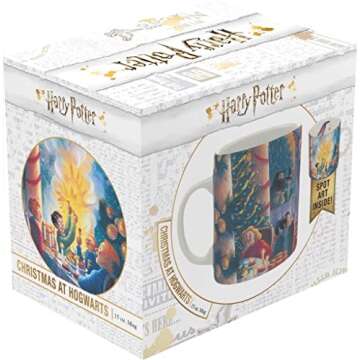 New York Puzzle Company Ceramic Mug - Harry Potter Christmas at Hogwarts