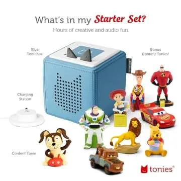 Toniebox Audio Player 9 Character Disney Bundle with Woody, Buzz Lightyear, Jessie, Lightning McQuee...