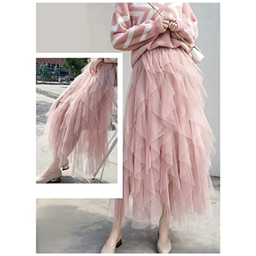 Kydely Tulle Skirts for Women Long Length Tutu Fairy Skirt
