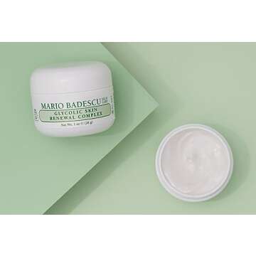 Mario Badescu Glycolic Skin Renewal Complex - Face Cream with Glycolic Acid - Face Moisturizer for Dry Skin, Reduces Wrinkles and Fine Lines, 1 Oz