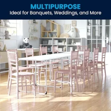Elegant Pink Chiavari Chair for Children - Flash Furniture