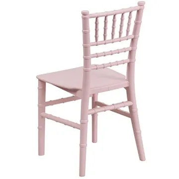 Elegant Pink Chiavari Chair for Children - Flash Furniture
