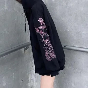 Stylish Soosuihoo Skull Hoodie for Women - Trendy y2k Design