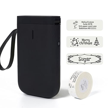 Label Maker Sticker Machine-D11 Thermal Label Printer Inkless Portable Bluetooth Label Sticker Maker...