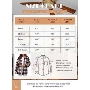 Womens Flannel Button Down Shirts Boyfriend Long Sleeve Oversized Blouses Tops 6020 2-Orange Medium