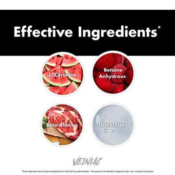 Anabolic Warfare Veiniac Muscle Pump Activator Supplement Stimulant Free Pre-Workout with L-Citrulline, Betaine Anhydrous, & Added AGMass , Supports Nitric Oxide*, Fruit Punch 20 Servings