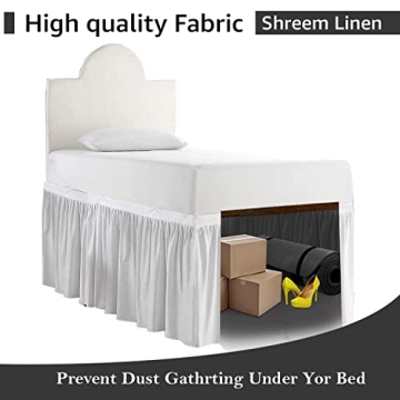 Impeccable Bedding Dorm Bed Skirt for College Students