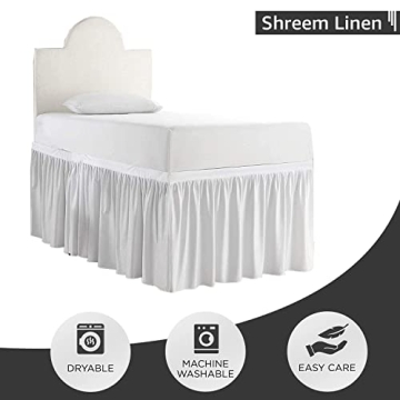 Impeccable Bedding Dorm Bed Skirt for College Students