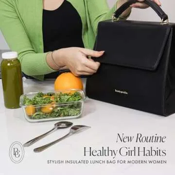 Beauty Goodies Lunch Bag Women Insulated for Work, Lunch Tote Bag for Women, Lunchbag Adult Woman, Women Lunch bags for Work, Cute Lunch Box for Women Insulated, Womens Lunch Bag, Lunchbag Adult Woman