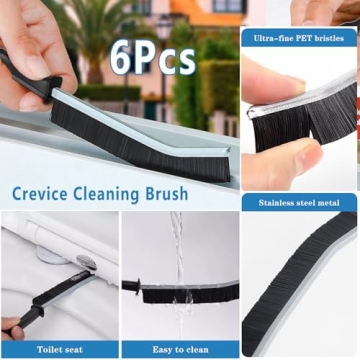 Crevice Cleaning Brush Tool for Home and Vehicle Cleaning