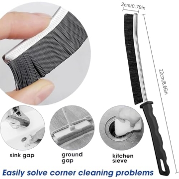 Crevice Cleaning Brush Tool for Home and Vehicle Cleaning