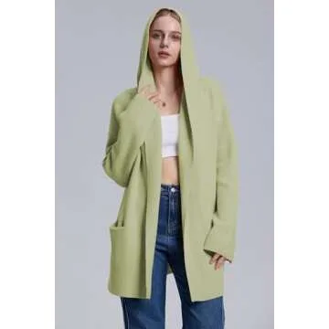 Cakulo Womens Long Hooded Cardigan - Cozy Fall Fashion