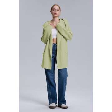 Cakulo Womens Long Hooded Cardigan - Cozy Fall Fashion