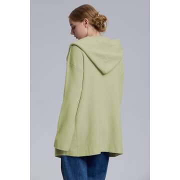 Cakulo Womens Long Hooded Cardigan - Cozy Fall Fashion