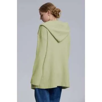 Cakulo Womens Long Hooded Cardigan - Cozy Fall Fashion