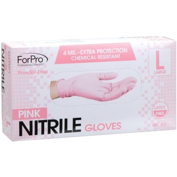 ForPro Disposable Nitrile Gloves - Chemical Resistant & Latex Free