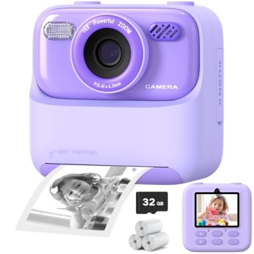 Upgrade Kids Camera Instant Print Creative Photography Gift