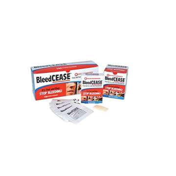 BleedCEASE First Aid for Nosebleeds and Cuts, 25 Count