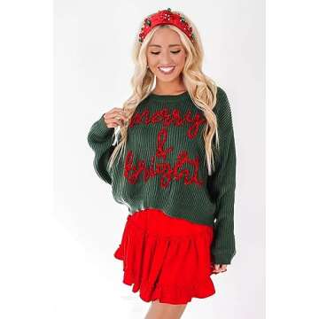 GLBCC Christmas Red Knot Hairband - Pearl & Jewels Top Headband for Women, Fashion Elegant Ladies Wi...