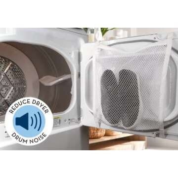 S&T INC. Sneaker Dryer Bag, Dryer Door Shoe Net with Elastic Straps, Sneaker Laundry Bag for Shoes, ...