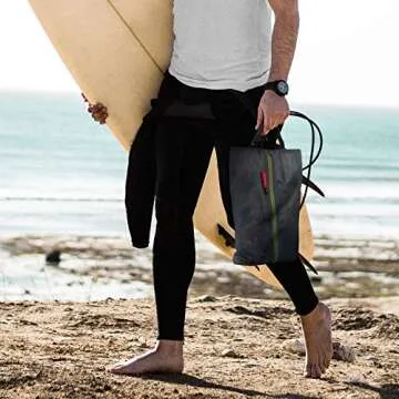 pack all Shoe Bag for Travel, Water-Resistant Shoe Pouch for Gym, Odor-Resistant Soccer Cleats Bag for Sport (Grey, 1-Pack)