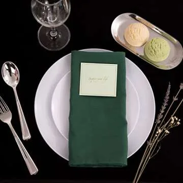 PULOTE Premium Disposable Plates for Weddings and Parties