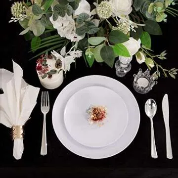 PULOTE Premium Disposable Plates for Weddings and Parties