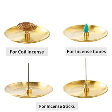 Versatile Incense Burner - 3 in 1 Design for All Types