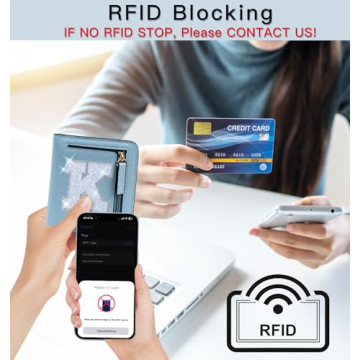 COSHAYSOO Minimalist RFID Tiny Wallet with Pocket