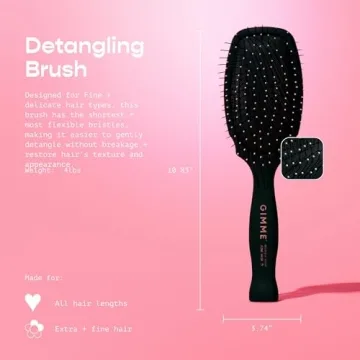 GIMME Beauty Fine Hair Brush for Damage-Free Detangling