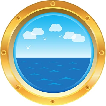 Outus Cruise Ship Porthole Stickers – Nautical Decor for Celebrations