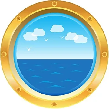 Outus Cruise Ship Porthole Stickers – Nautical Decor for Celebrations