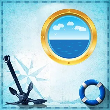 Cruise Ship Porthole Stickers for Nautical Decor