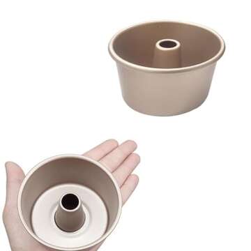 Premium MGGi Nonstick Fluted Tube Cake Pan Set - 4 Mini Bundt Moulds for Perfect Baking