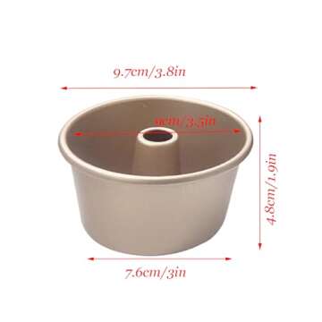 MGGi Nonstick Fluted Tube Cake Pans - 4 Pcs Set