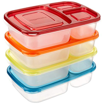 Amazon Basics Bento Lunch Box Containers Set of 4