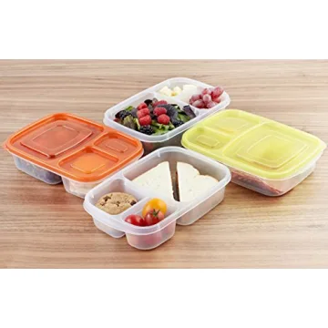 Amazon Basics Bento Lunch Box Containers Set of 4
