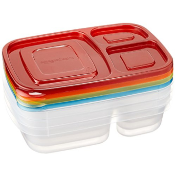 Amazon Basics Bento Lunch Box Containers Set of 4