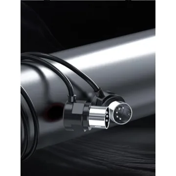 MIDI Cable, 5-Pack 2FT 5-pin DIN 45-Degree Mirrored Angled Plug Ultra-Thin Plugs for Compact Spaces Compatible with Keyboards, Synthesizers, Controllers, via Standard 5-pin DIN MIDI in/Out/Thru Ports