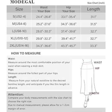 Women's Satin High Waist Hidden Elasticized Waistband FlaBeige Casual A Line Midi Skirt