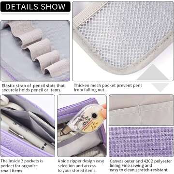 EASTHILL Pencil Case - Spacious & Stylish Organizer