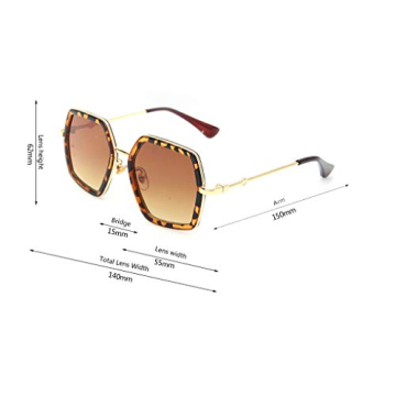 GAMT Oversized Square Sunglasses for Trendy Women