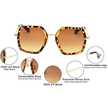 GAMT Oversized Square Sunglasses for Trendy Women