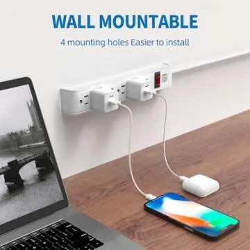 6-Outlet Surge Protector with 6 Feet Extension Cord