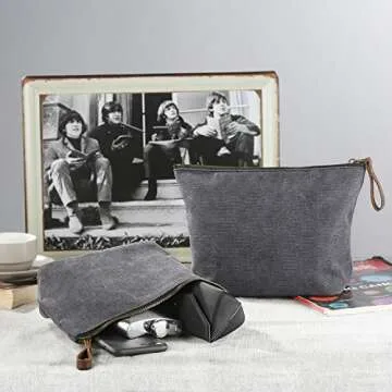 SMRITI Canvas Makeup Bag Stylish Organizer for Women